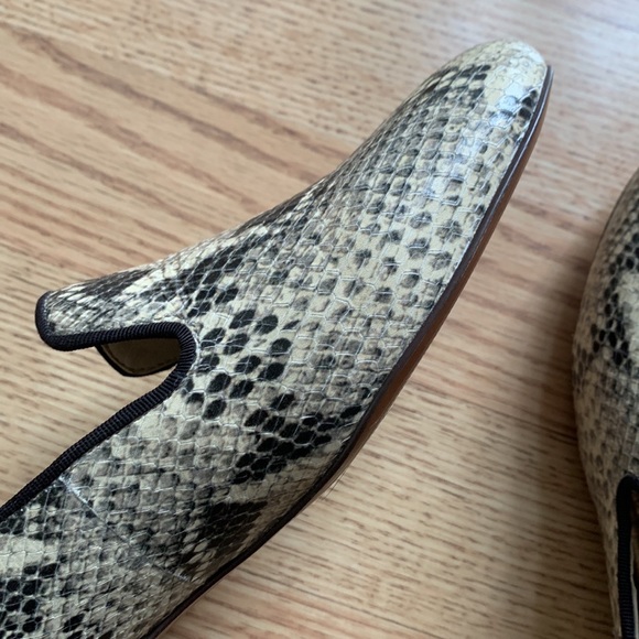 Like new Sam Edelman snake print Leather loafers - Picture 3 of 15